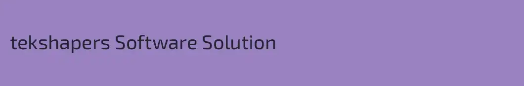 tekshapers Software Solution
